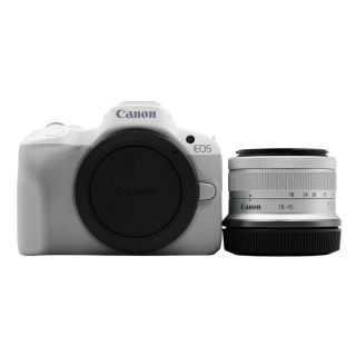 Canon EOS R50 Mirrorless Camera + RF-S 18-45mm f/4.5-6.3 IS STM lens - White