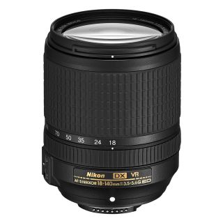 Nikon AF-S 18-140mm f/3.5-5.6G ED VR Lens (White Box)