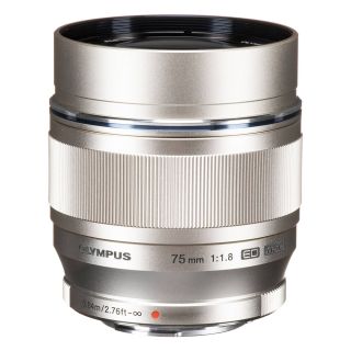 Olympus OM SYSTEM M.Zuiko Digital ED 75mm f/1.8 Lens - Silver