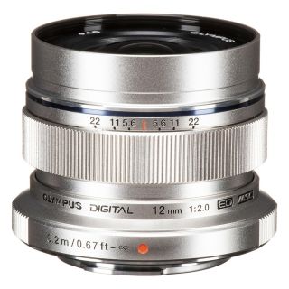 Olympus OM SYSTEM M.Zuiko Digital ED 12mm f/2 Lens - Silver