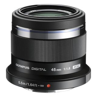 Olympus OM SYSTEM M.Zuiko Digital ED 45mm f/1.8 Lens - Black