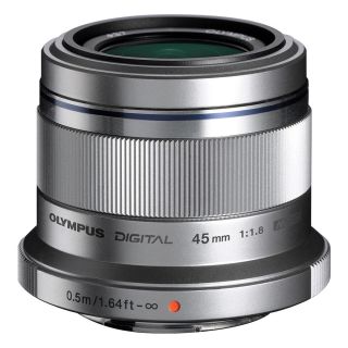 Olympus OM SYSTEM M.Zuiko Digital ED 45mm f/1.8 Lens - Silver