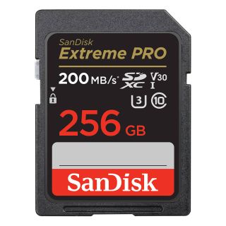 SanDisk Extreme PRO 256GB 200MB/s UHS-I V30 SDXC Memory Card