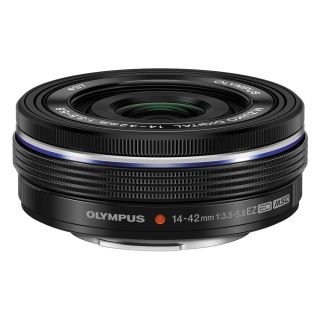 Olympus OM SYSTEM M.Zuiko Digital ED 14-42mm f/3.5-5.6 EZ Lens - Black (White Box)