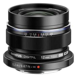 Olympus OM SYSTEM M.Zuiko Digital ED 12mm f/2 Lens - Black