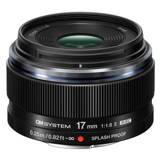 OM SYSTEM M.Zuiko Digital ED 17mm f/1.8 II Lens - Black