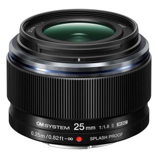 OM SYSTEM M.Zuiko Digital ED 25mm f/1.8 II Lens - Black