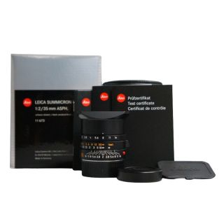 Leica Summicron-M 35mm f/2 ASPH Lens - Black (11673)