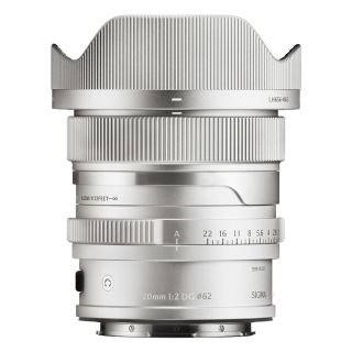 Sigma 20mm f/2 DG Contemporary Lens - Silver for L-Mount