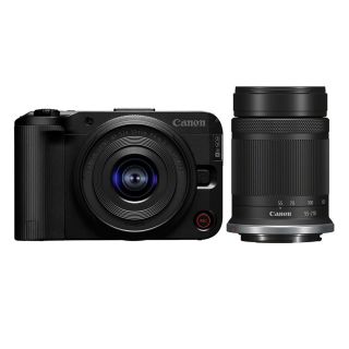 Canon EOS R50 V Digital Camera + 14-30mm STM + 55-210mm STM Lens - Black
