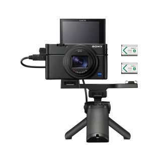 Sony Cyber-Shot RX100 VII Digital Camera with Shooting Grip and Battery Kit (RX100M7G)