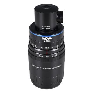 Laowa Aksen 17.5mm f/1.7 5-10x Ultra Macro APO Lens with Coaxial Illumination for Sony E