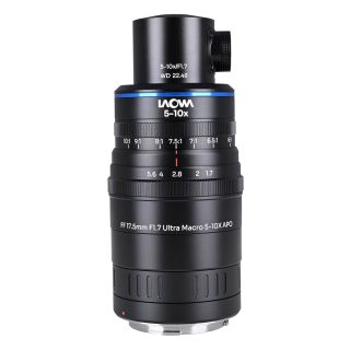 Laowa Aksen 17.5mm f/1.7 5-10x Ultra Macro APO Lens with Coaxial Illumination for Canon RF