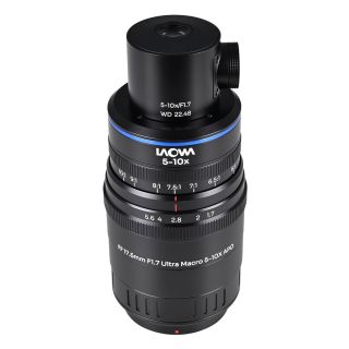 Laowa Aksen 17.5mm f/1.7 5-10x Ultra Macro APO Lens with Coaxial Illumination for Fujifilm X