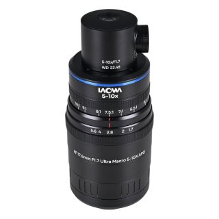Laowa Aksen 17.5mm f/1.7 5-10x Ultra Macro APO Lens with Coaxial Illumination for L-Mount